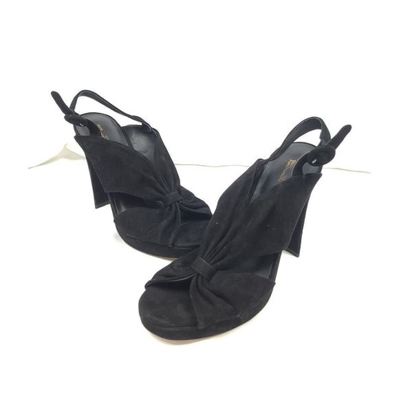 Diane Von Furstenberg Shoes - Diane Von Furstenberg Suede Triangle Heels [B17]